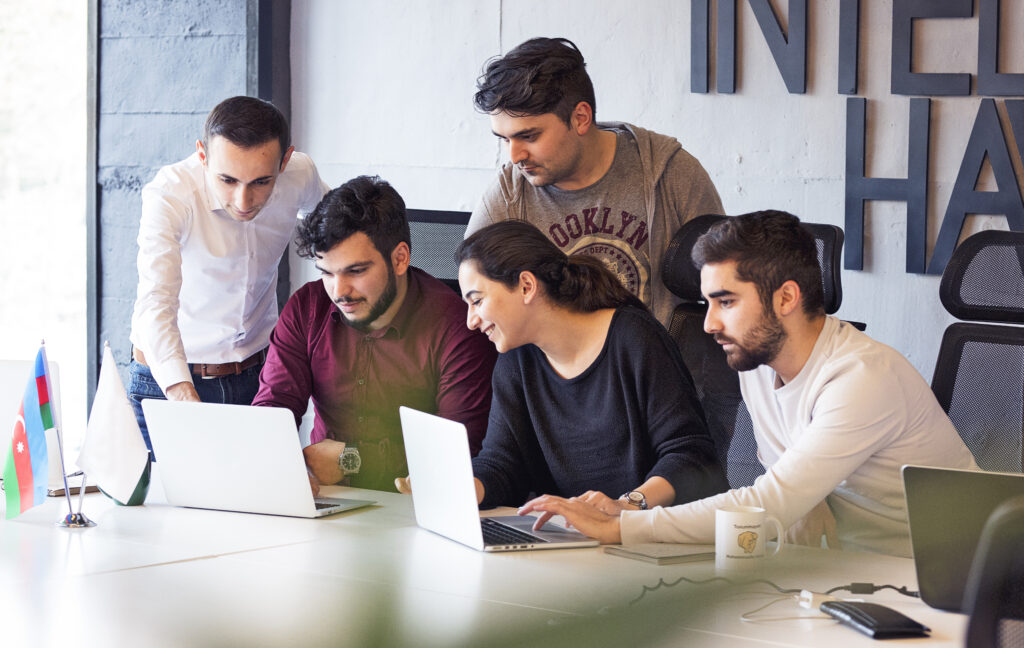 'about us ' our team members working together