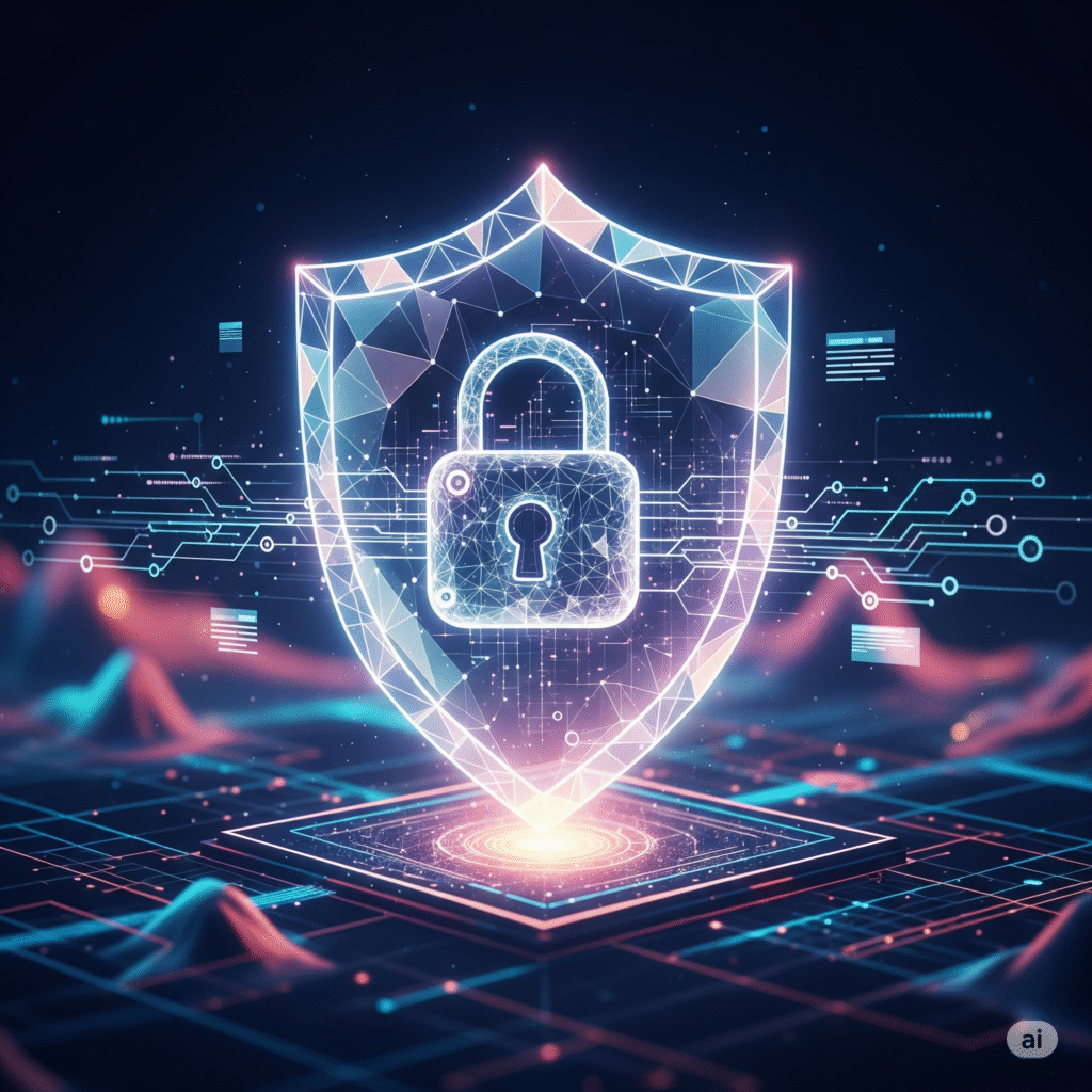 Apexexplain the Data Privacy Shield and lock for our privacy policy